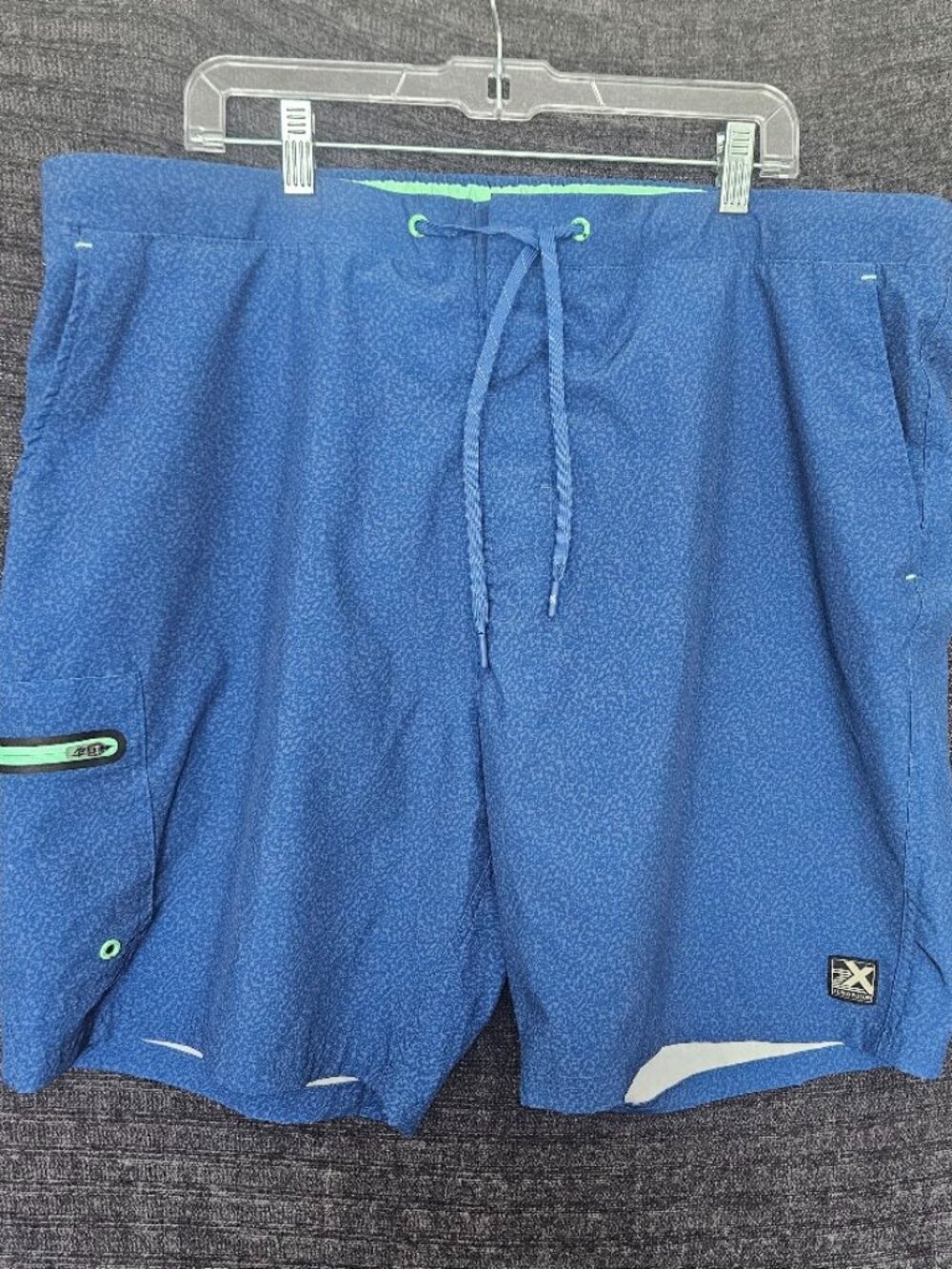 Zero Exposure Swim Trunks Mens XXL Blue Lined Stretch UV Protection New